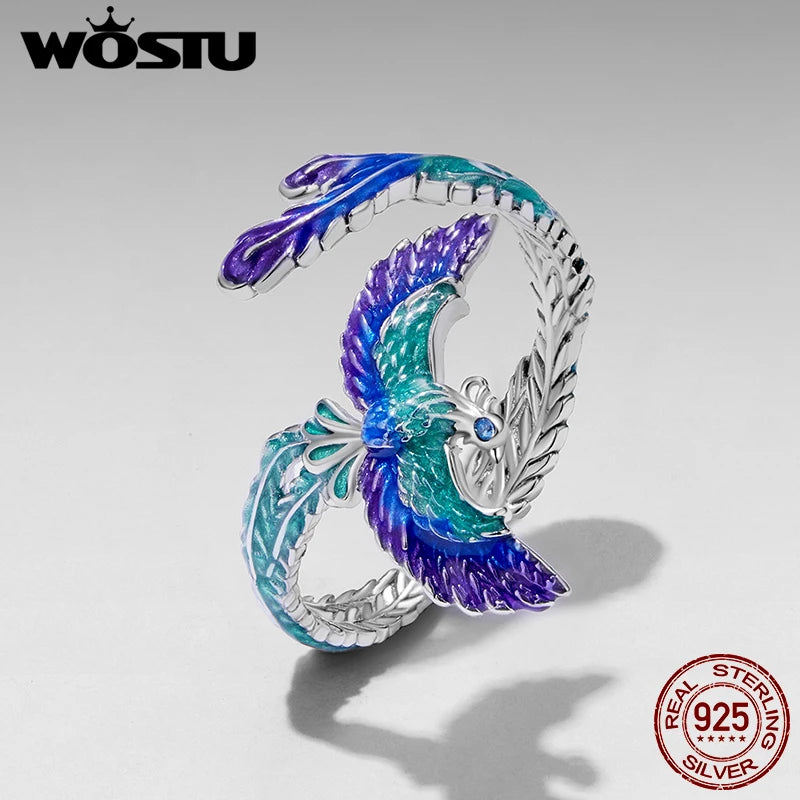 Crystal Bird & Flower Ring