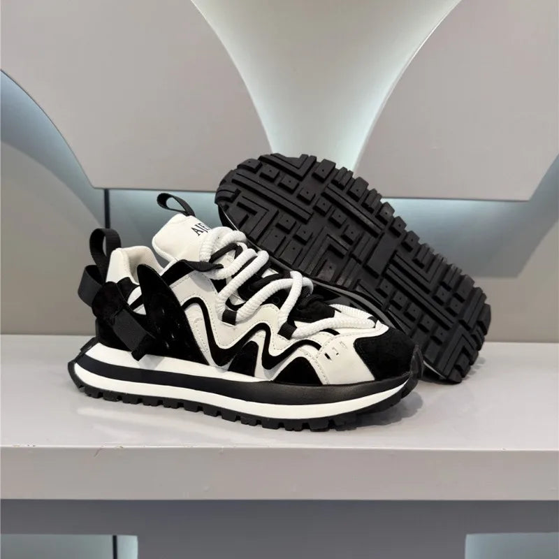 Men's Platform Lace-Up Sneakers