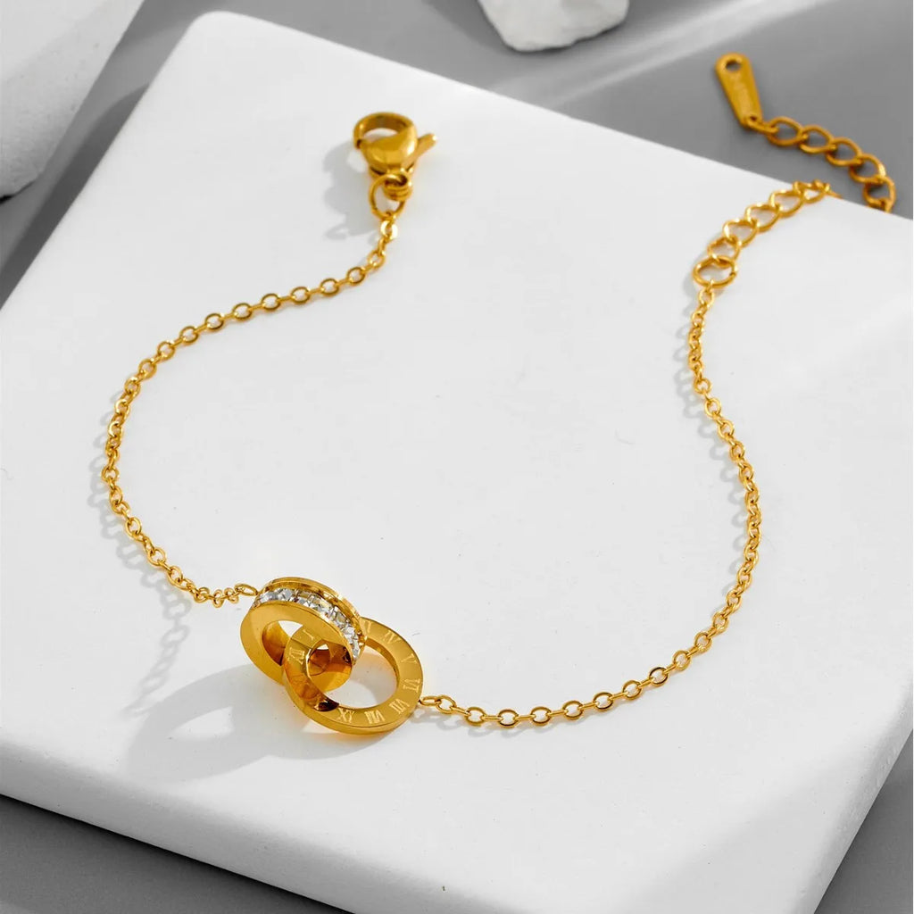 🔢 Roman Numeral Zircon Bracelet