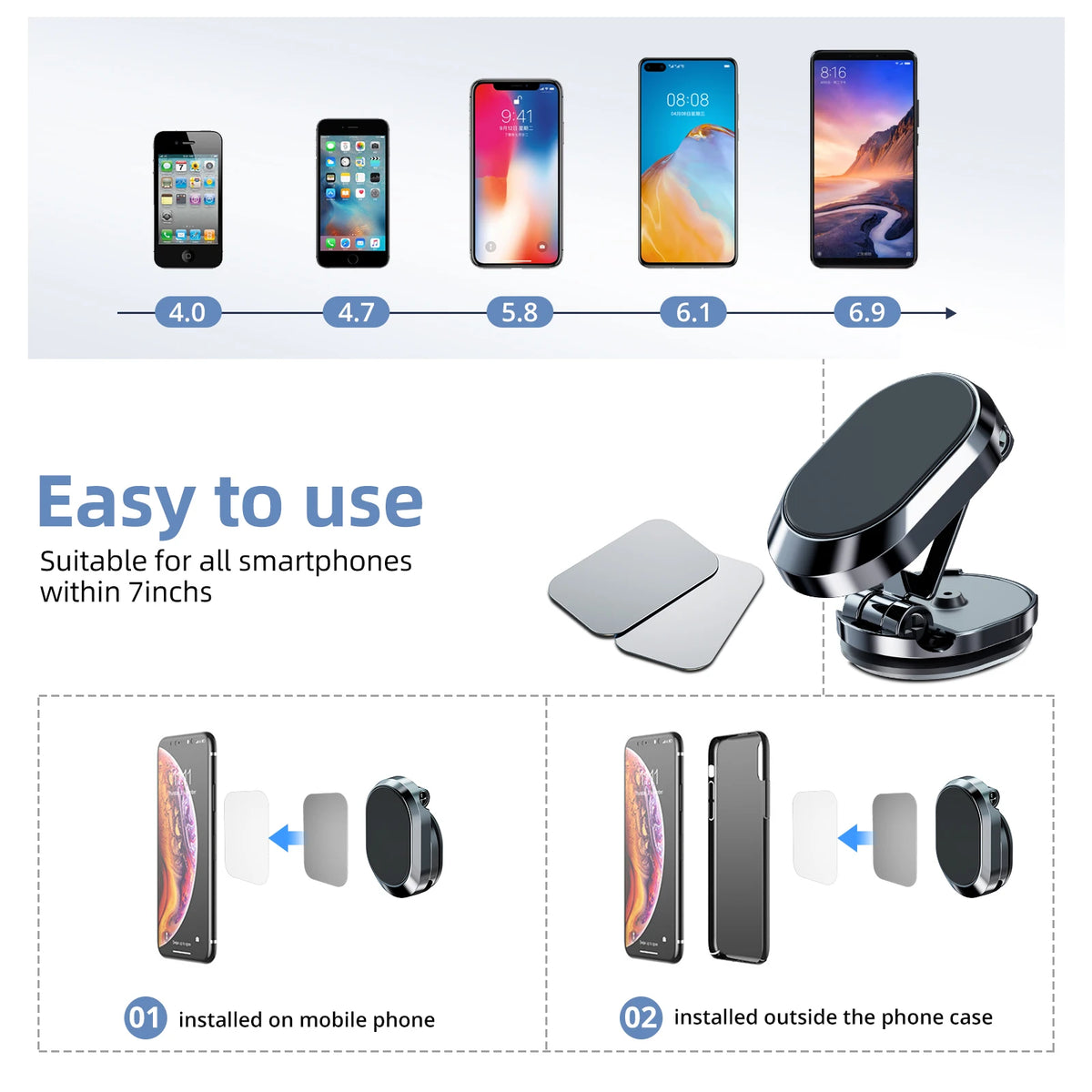 🚗 Magnetic Car Phone Holder
