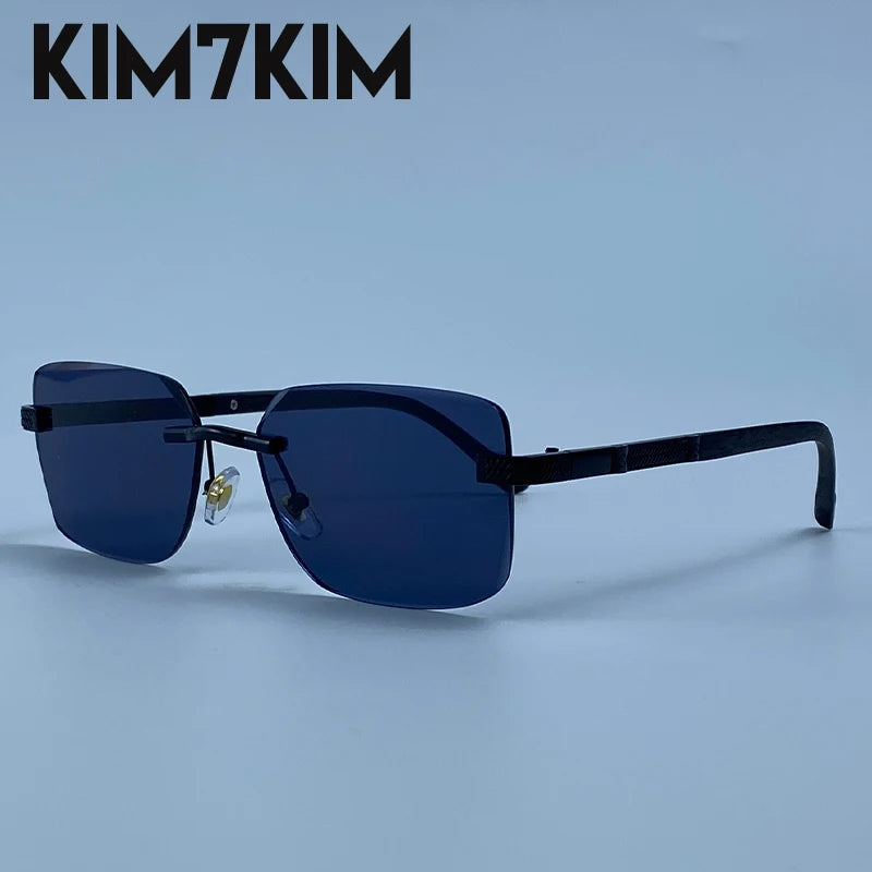 Men's Photochromic Rimless Sunglasses