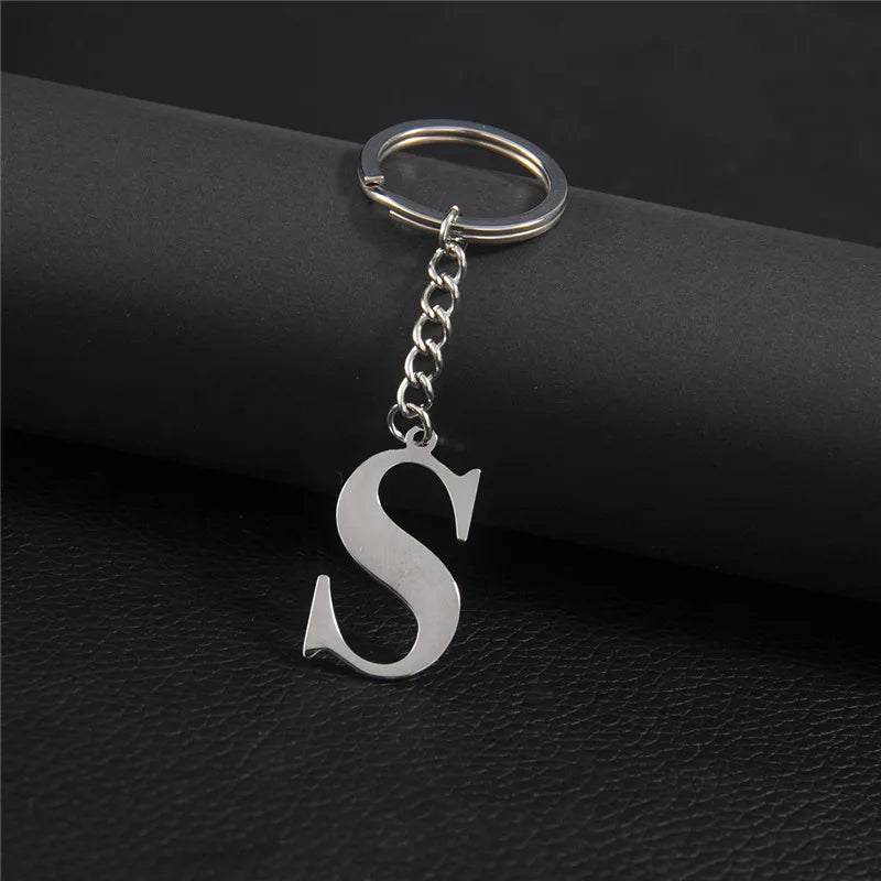 Initial Letter A–Z Keychain