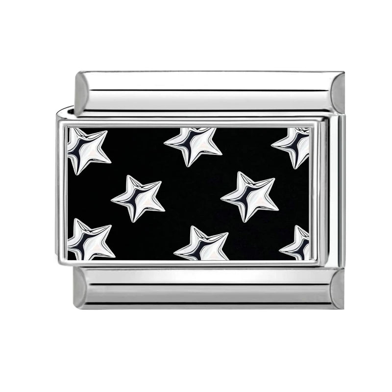 Black Italian Charm Bracelet