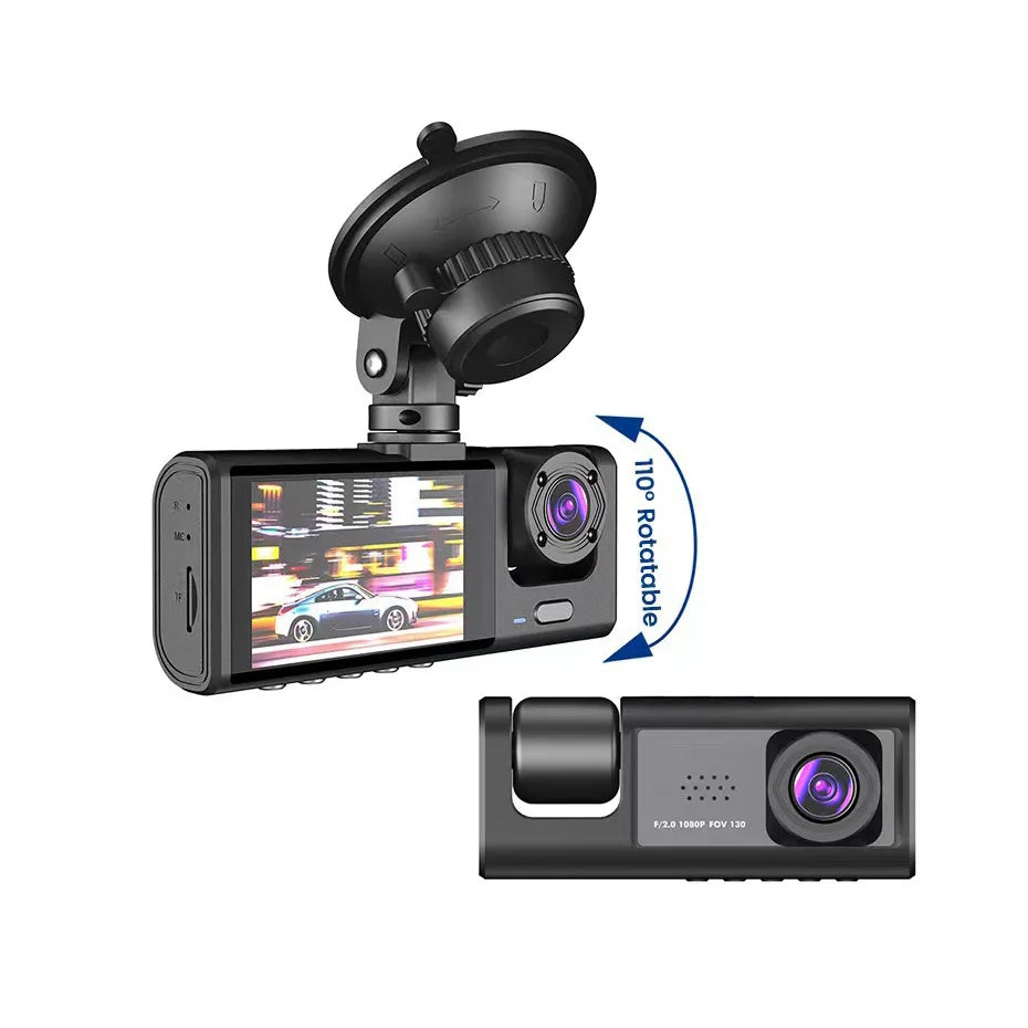🚖 3-Lens Dash Camera