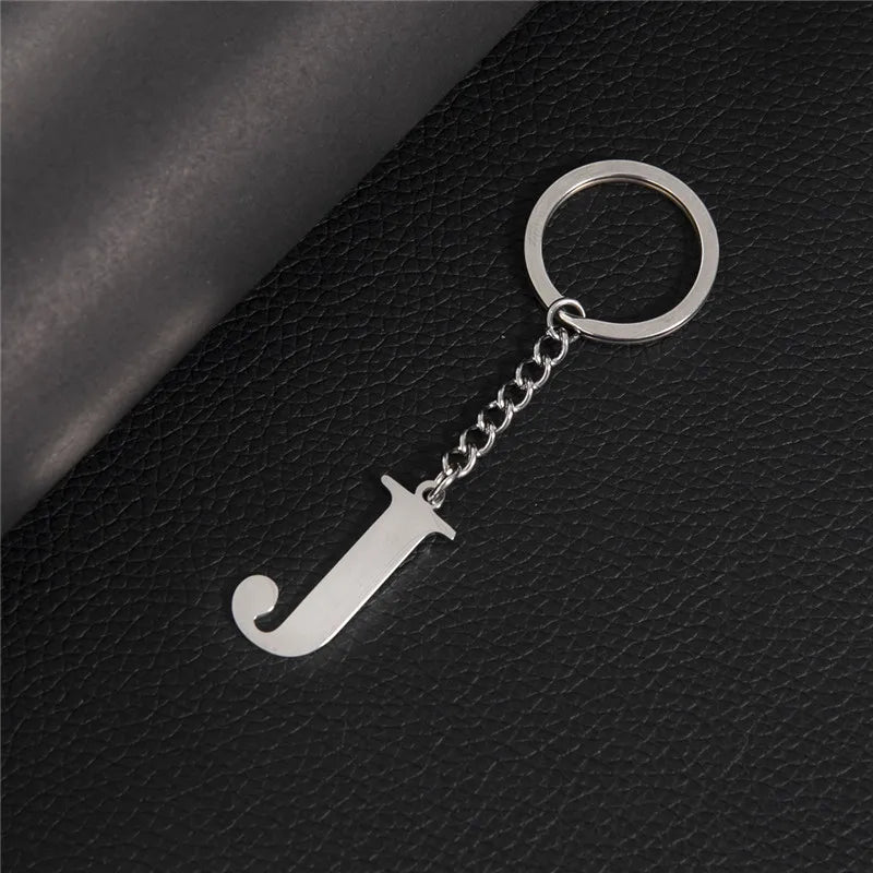 Initial Letter A–Z Keychain