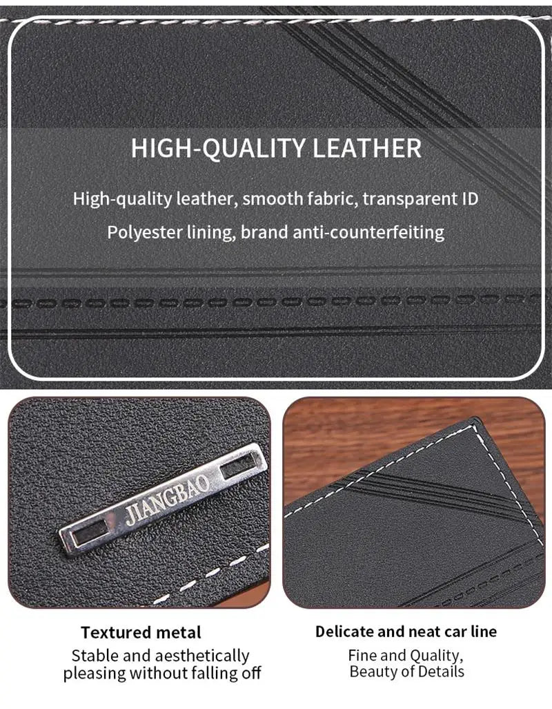 Men's Frosted Leather Wallet