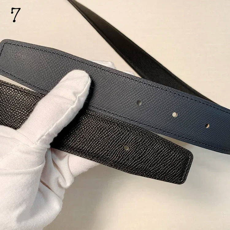 Reversible Leather Belt Strap – No Buckle