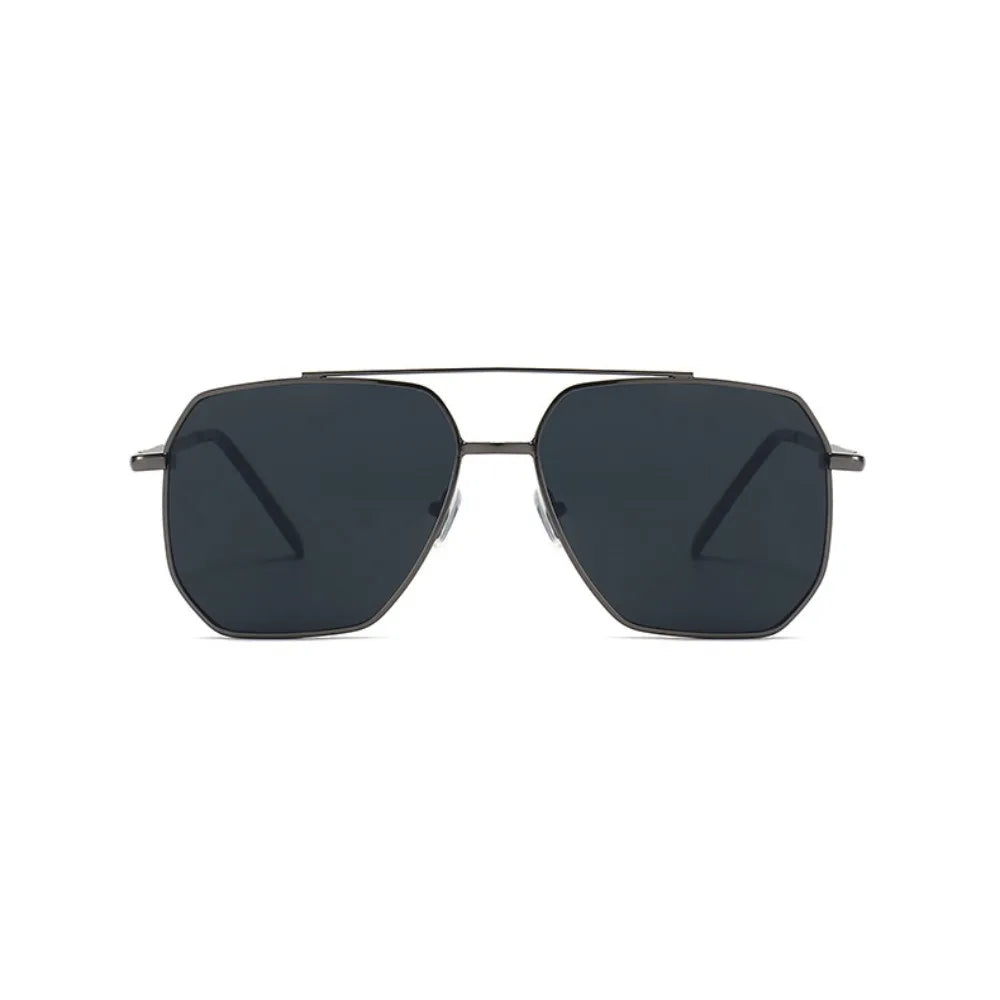 Lightweight Polygon Large Frame Sunglasses
