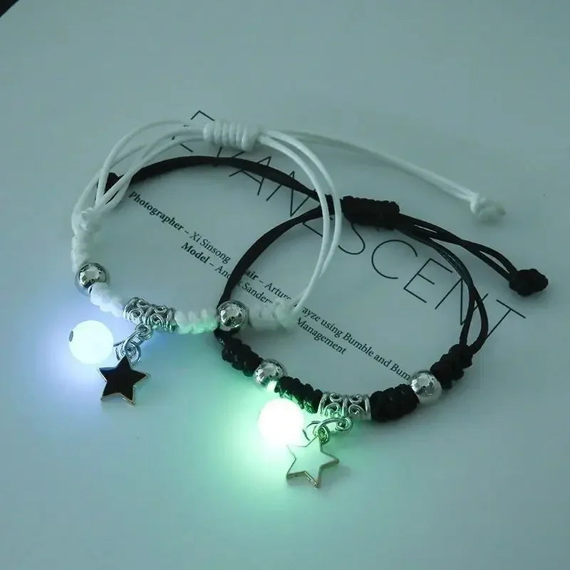 Glow-in-the-Dark Couple Bracelets
