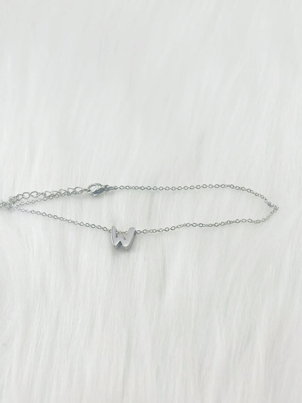 Initial Letter Charm Anklet
