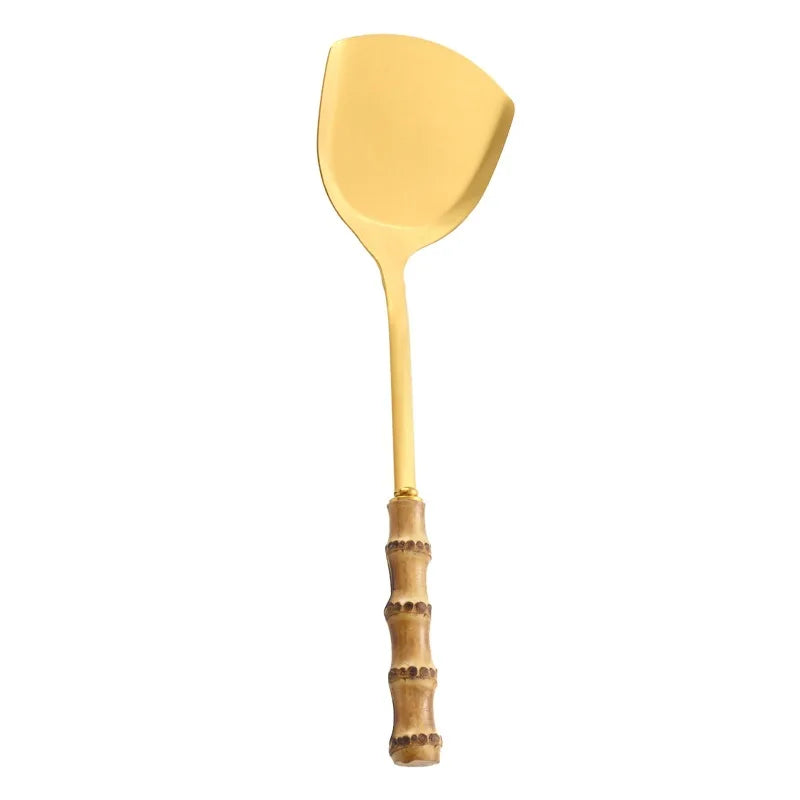 Bamboo Handle Kitchen Utensil Set