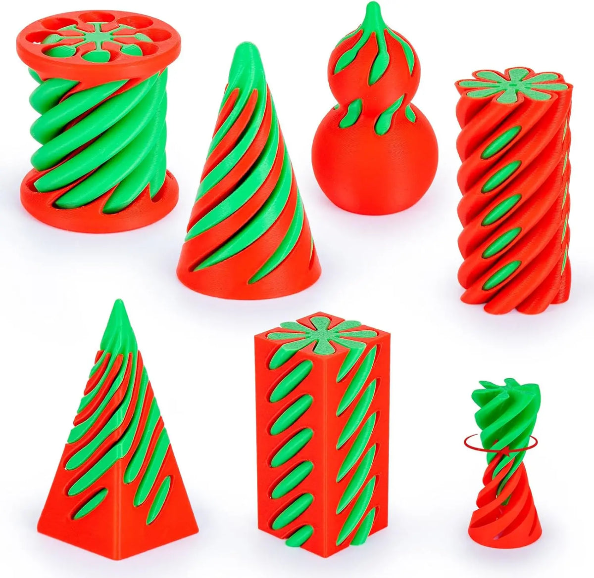 3D Printed Spiral Cone Fidget – 6 Pack