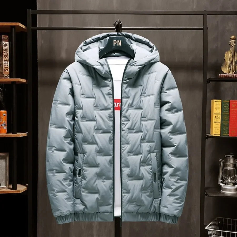 Men's Hooded Padded Zip Jacket