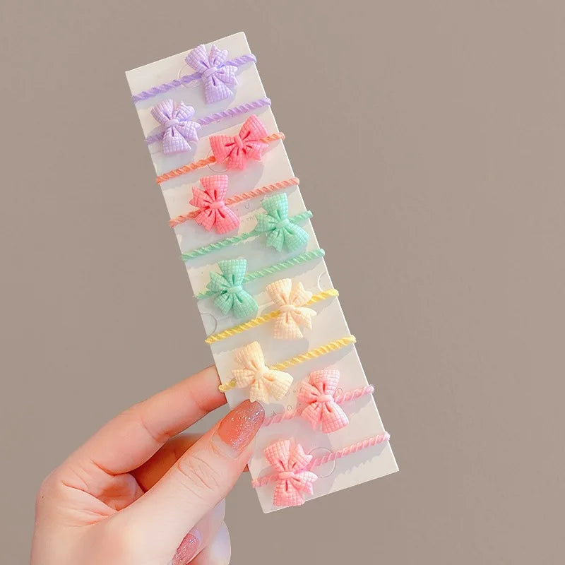 Girls Flower Hair Ties Set