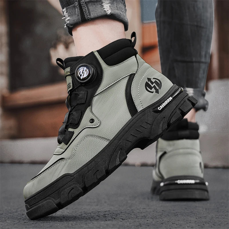 Men's Leather Combat Boots