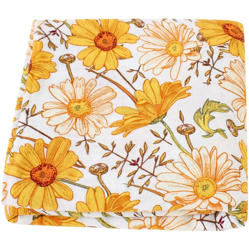 Bamboo Muslin Baby Swaddle Blanket 120cm