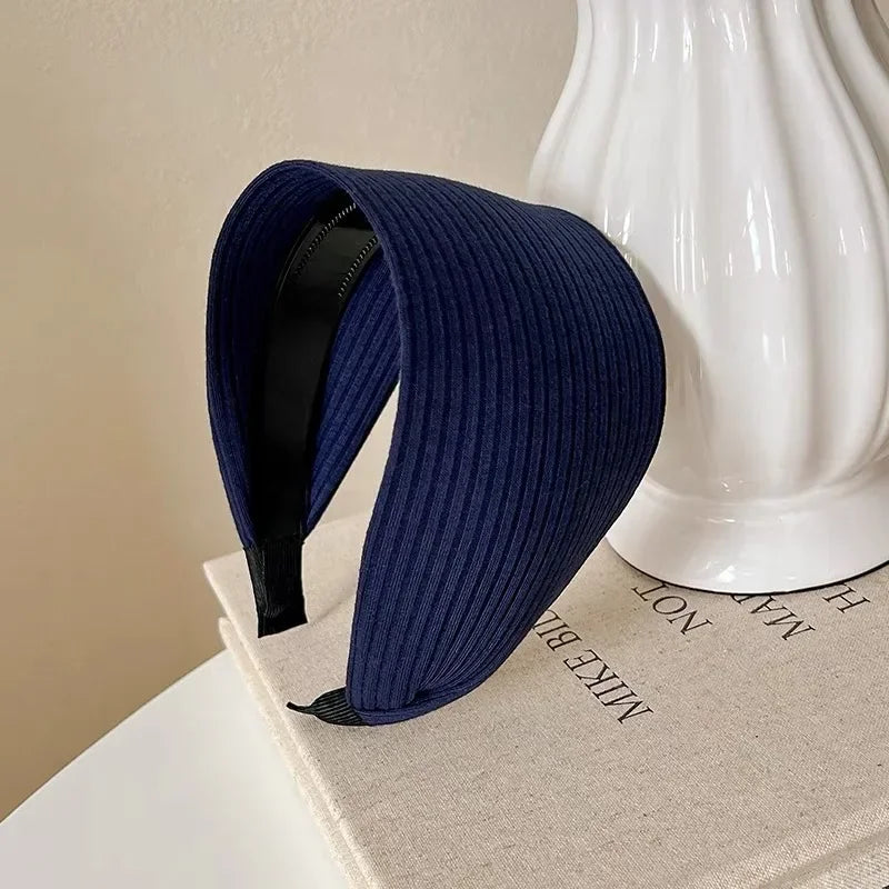 Wide Knit Cotton Headband