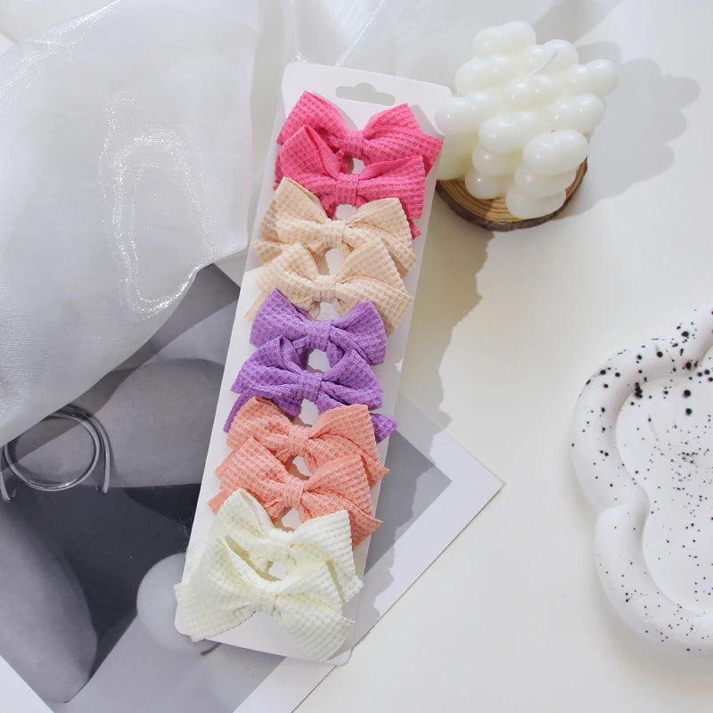 Girls Hair Bow Clips – 10 Pcs