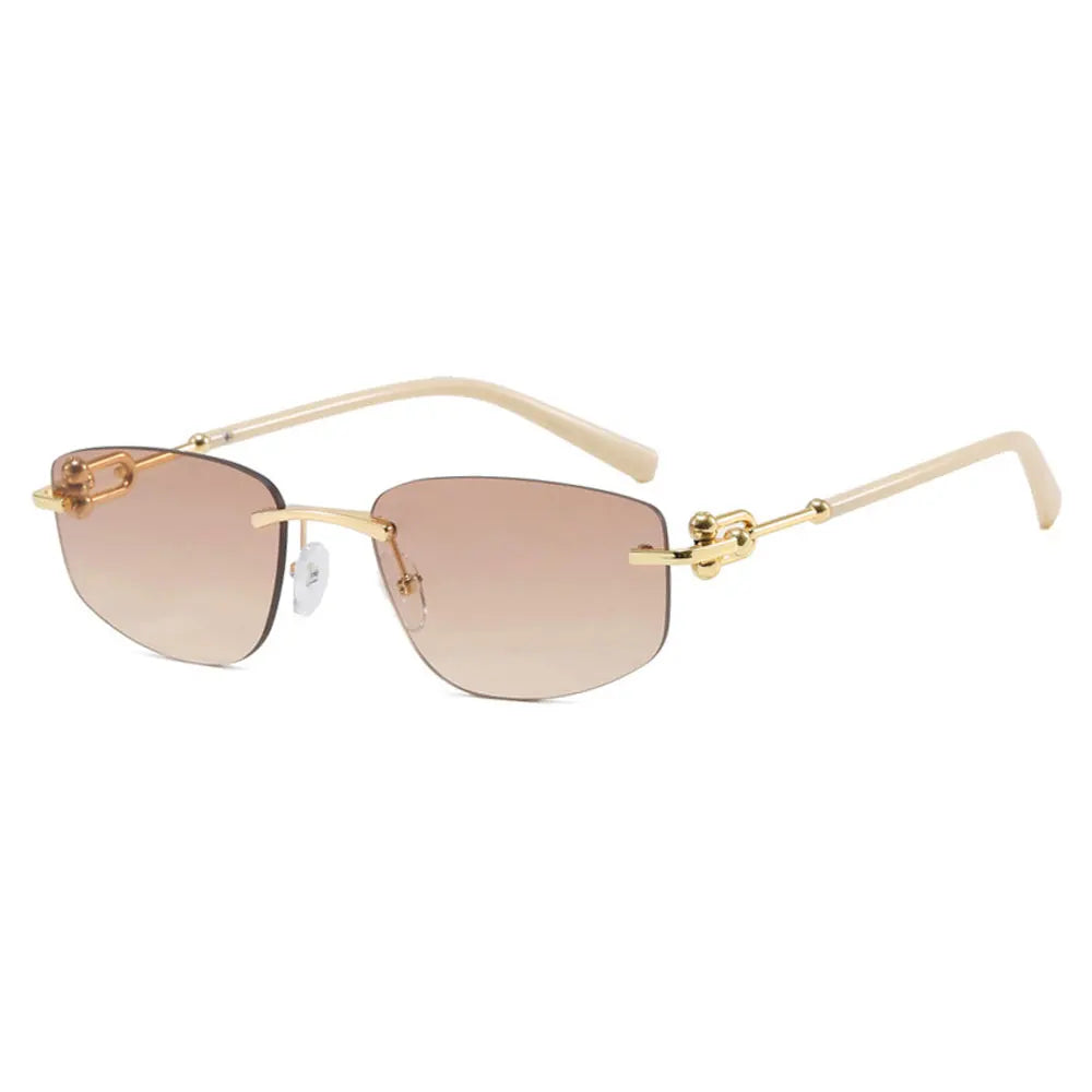 Women's Frameless Polygon Sunglasses