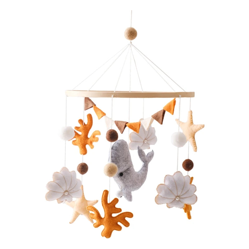 🧸 Wooden Bear Crib Mobile Rattle