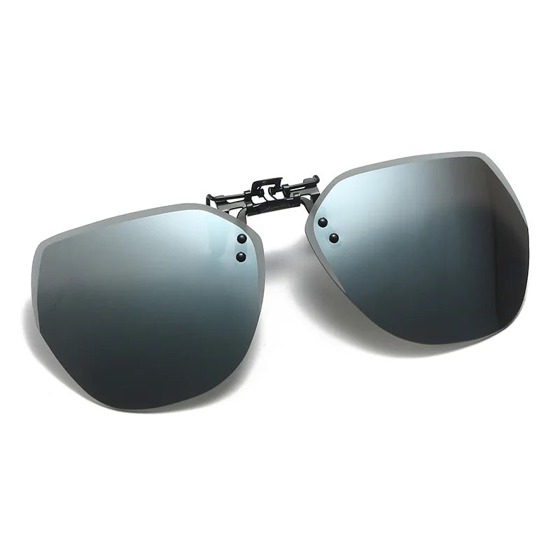 Flip-Up Polarized Clip-On Sunglasses