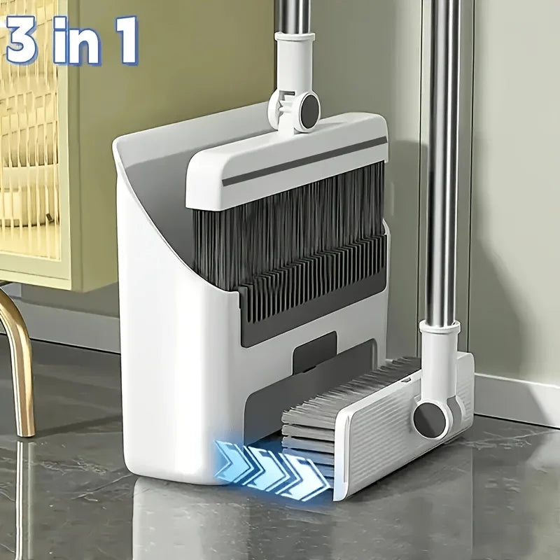 3-in-1 Space-Saving Broom Set