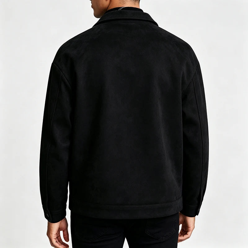 Men's Brushed Single-Breasted Jacket