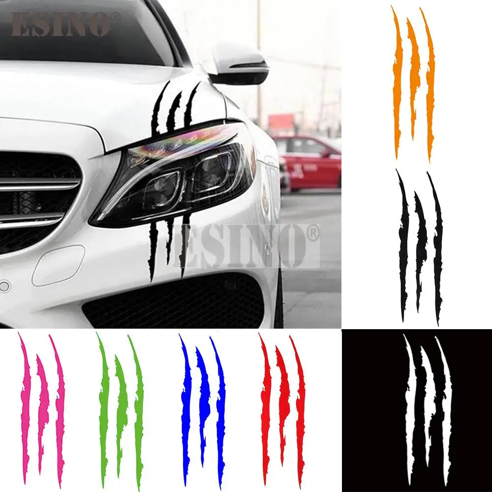 👻 Ghost Claw Scratch Car Sticker