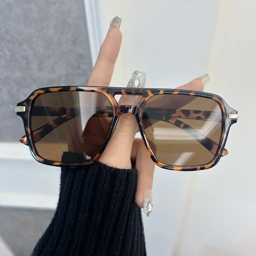 Black Mirrored Square Sunglasses