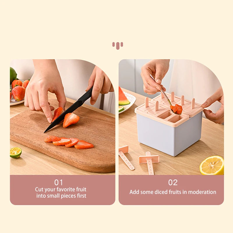 Silicone Ice Cream Mold Kit