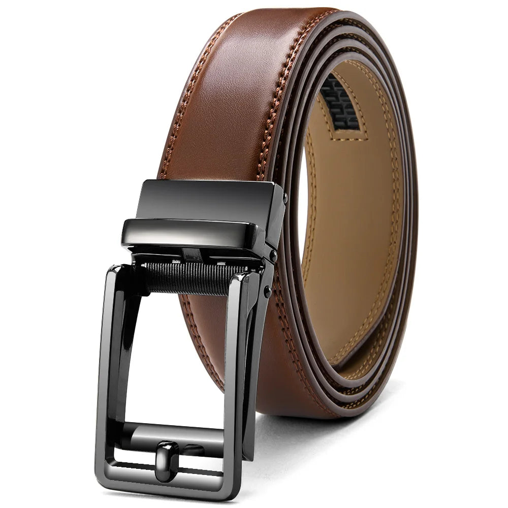 Men's Automatic Leather Ratchet Belt