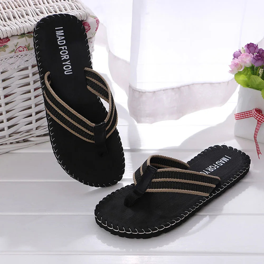 Men's Canvas Flip-Flops