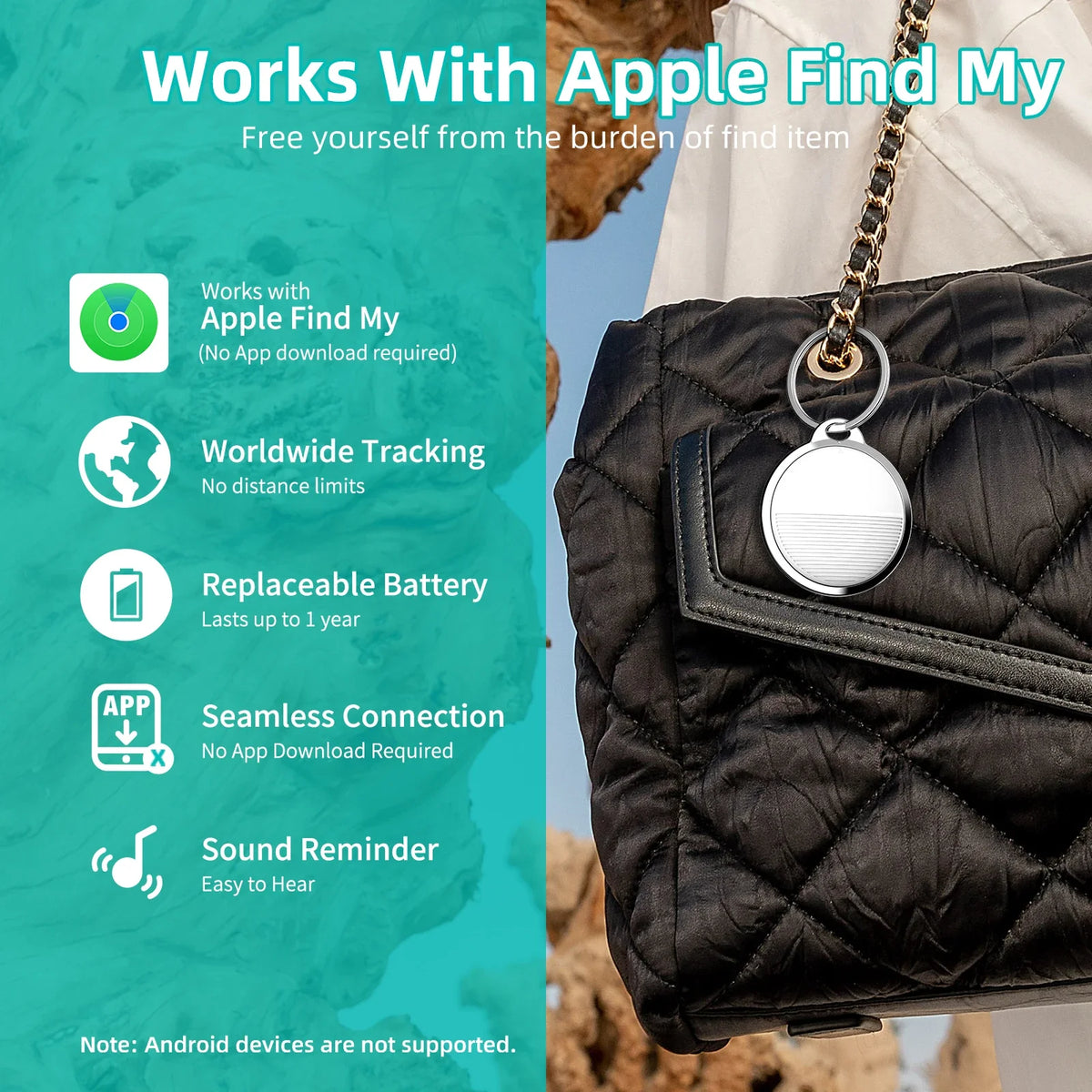 📍 Mini GPS Tracker for Apple Find My