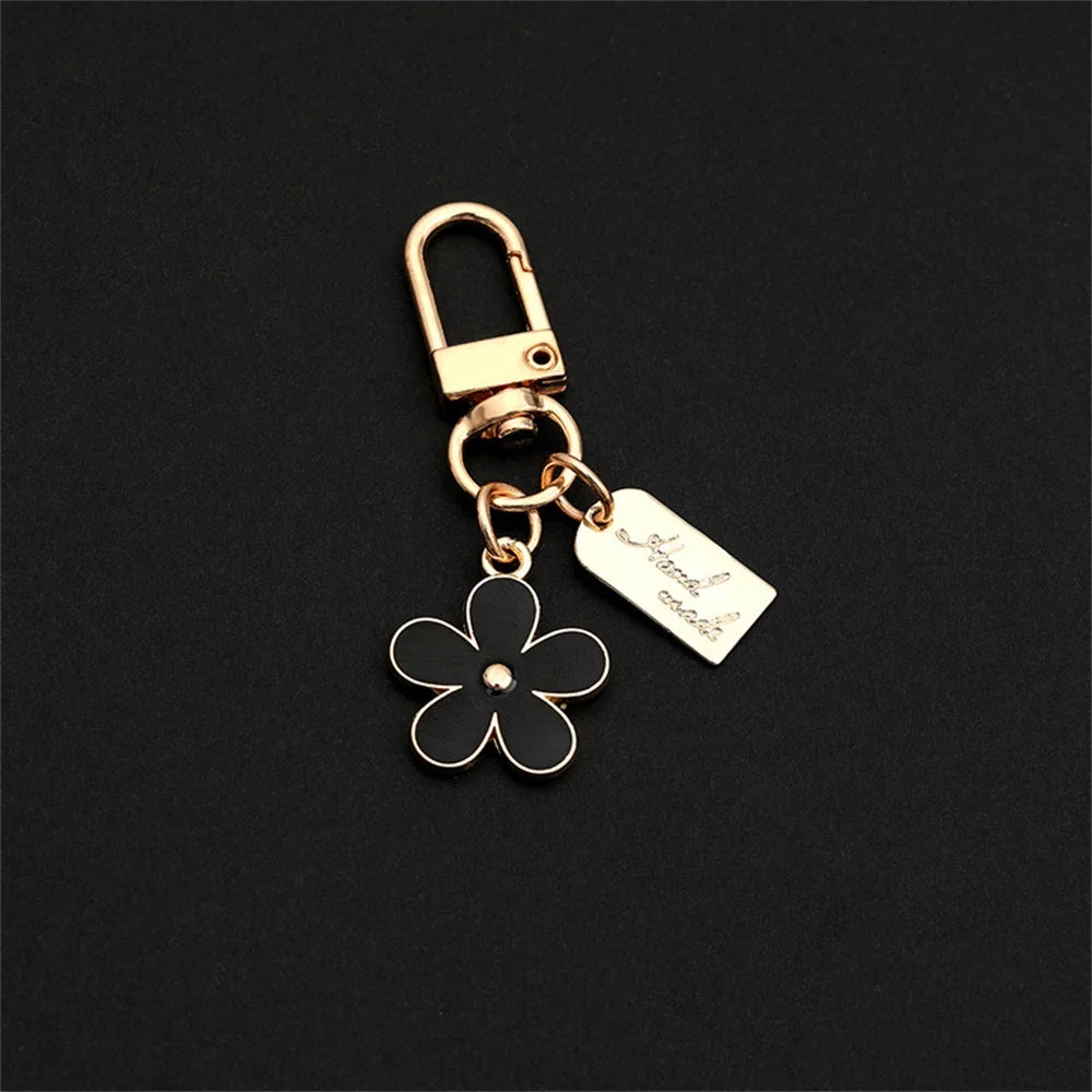 Enamel Cherry Blossom Keychain