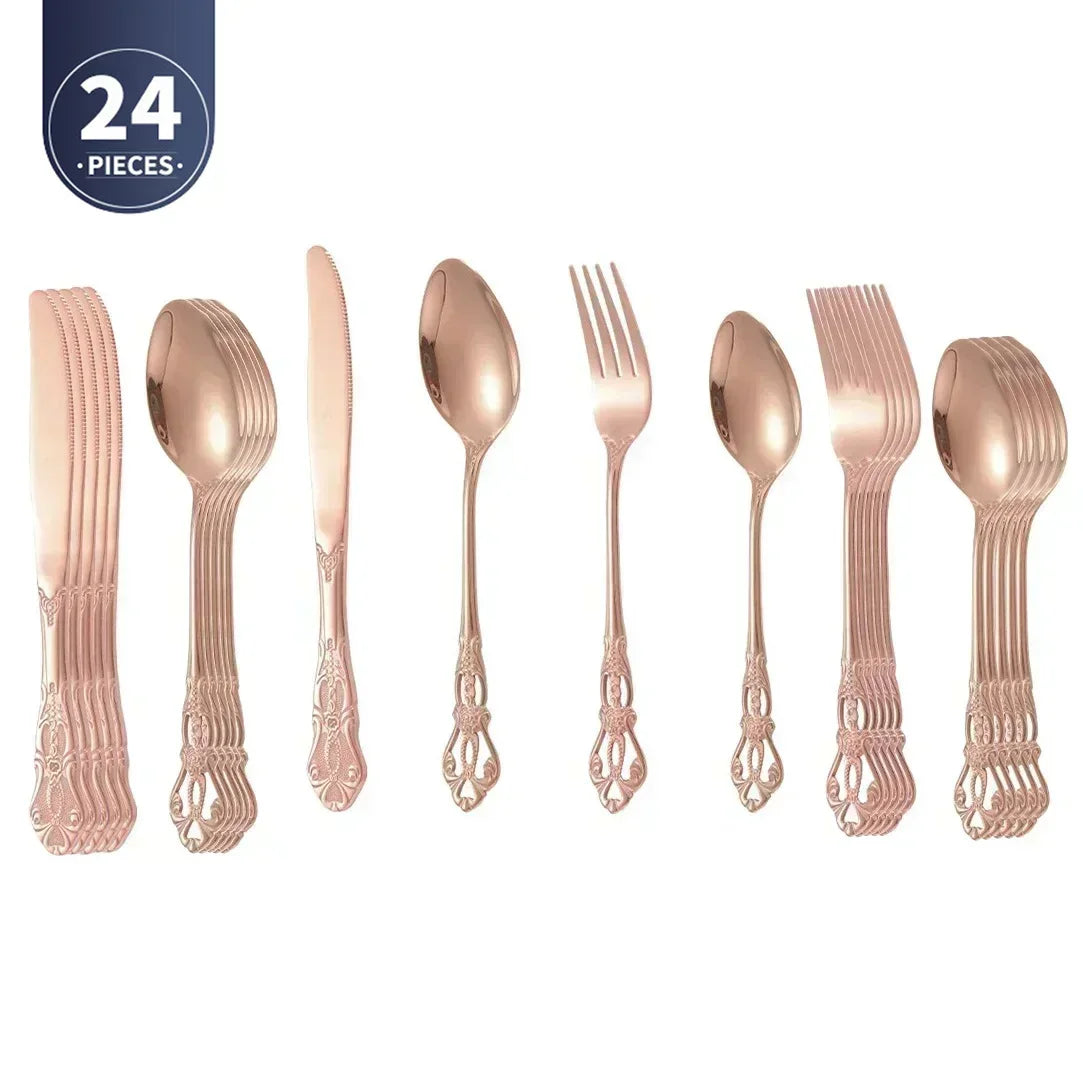 Gold Stainless Steel Cutlery Set