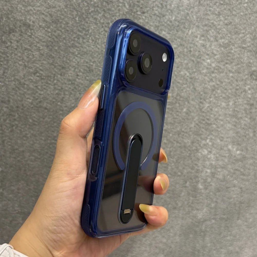 🔄 Hidden Fold Stand Magnetic Phone Case