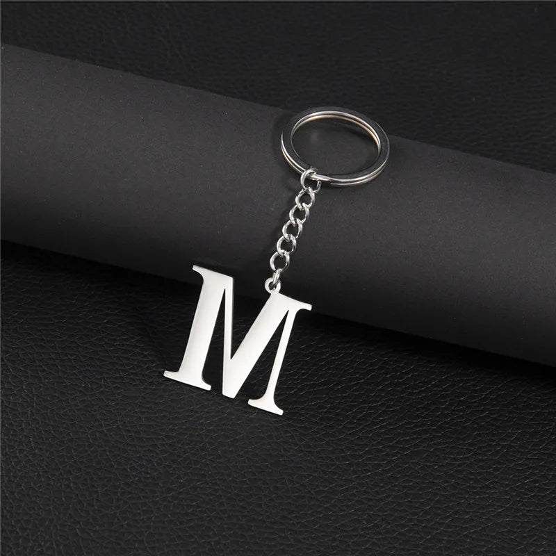 Initial Letter A–Z Keychain