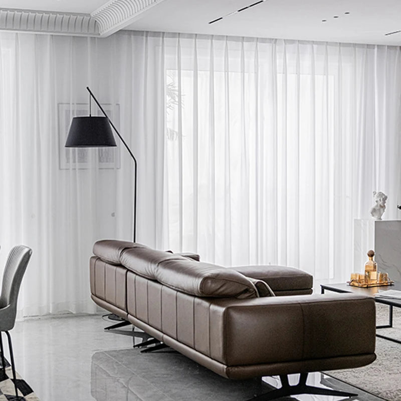 White Sheer Voile Curtains