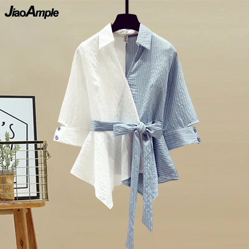 Lace Blouse & Jeans Set