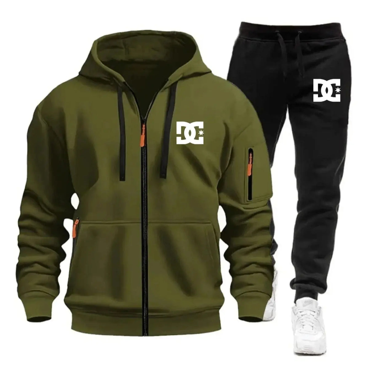 Men's Tricolor Hoodie Tracksuit
