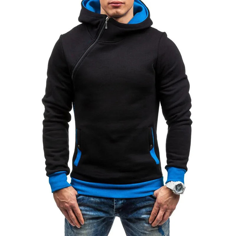 Men's Slim Oblique Zip Track Jacket
