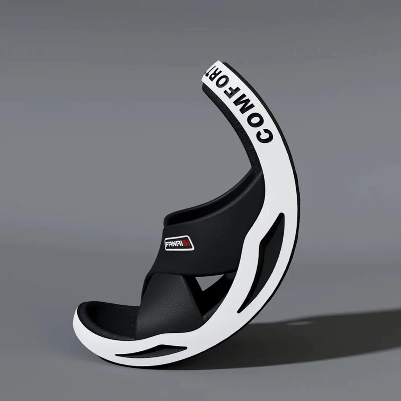 Men's Cross-Strap Beach Slides