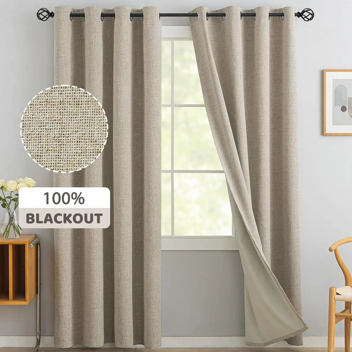 Blackout Curtains – Custom Height