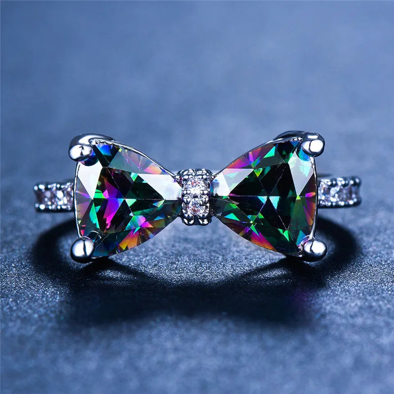 Bow Zircon Ring