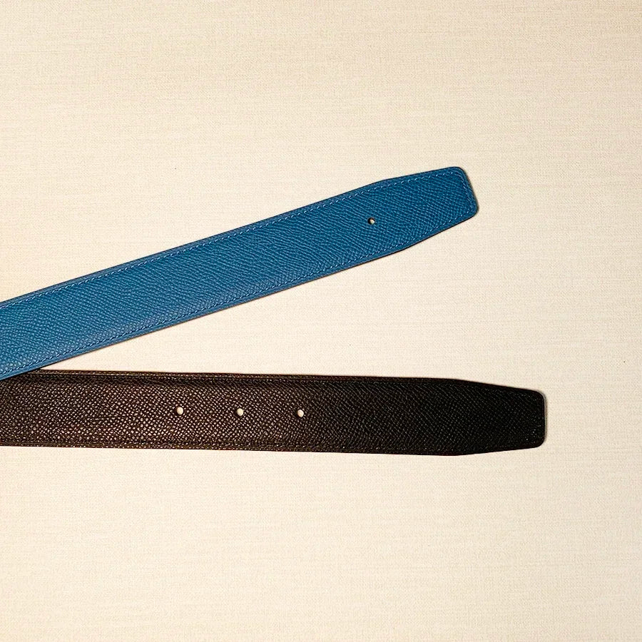 Reversible Leather Belt Strap – No Buckle