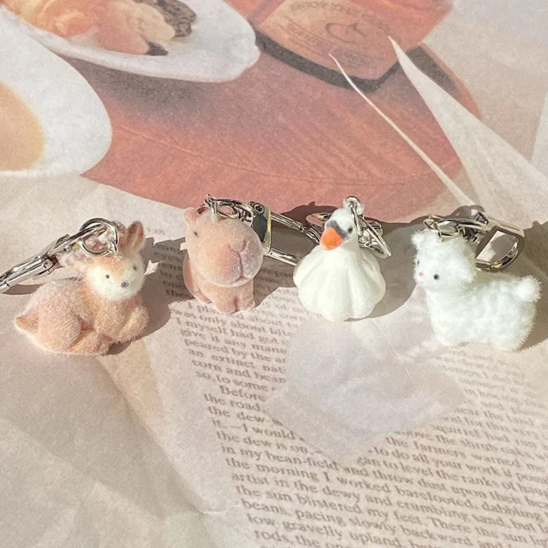 Fluffy Animal Keychains