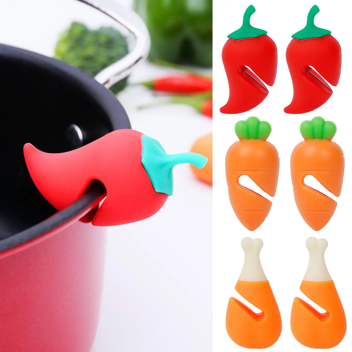 Silicone Spill-Proof Pot Lid Lifter