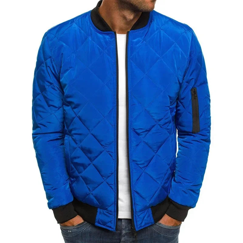 Men's Diamond Quilted Padded Jacket