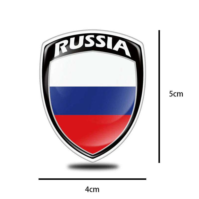 🏳️ 3D Reflective Flag Car Sticker