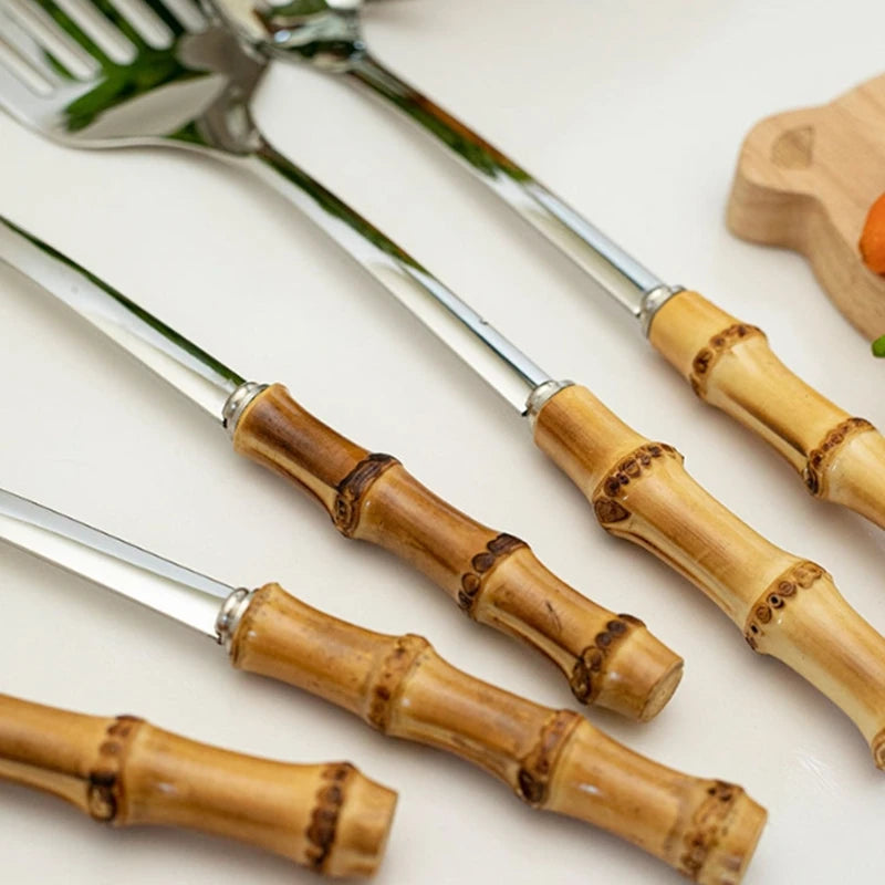 Bamboo Handle Kitchen Utensil Set